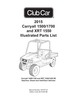 Thumbnail Club Car 1500 1700 XRT 1550 Parts List Carryall Manual 2015 