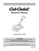 Thumbnail Cub Cadet RT 65 RT65 Tiller Operator Instruction Maintenance