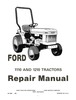 Thumbnail Ford 1110, 1210 Tractor Factory Service Manual Repair Shop -