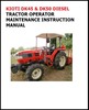 Thumbnail KIOTI DK45 & DK50 DIESEL TRACTOR OPERATOR MAINTENANCE INSTRU