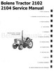 Thumbnail Bolens Tractor 2102 2104 Service Overhaul Workshop Service M