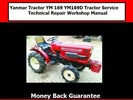 Thumbnail Yanmar Tractor YM 169 YM169D Tractor Service Repair Workshop