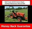 Thumbnail Best Deal - Kioti Tractor LB1914 Service Repair Overhaul Man