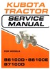 Thumbnail Kubota Tractor B6100D B6100E B7100D Workshop Overhaul Manual