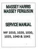 Thumbnail MF Massey Ferguson Tractor 1010 1020 Shop Service Repair Man