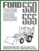 Thumbnail Ford 550 555 Tractor Loader Backhoe Service Manual - 4 Manua Thumbnail Ford 550 555 Tractor Loader Backhoe Service Manual - 4 Manua