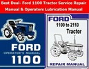 Thumbnail Ford 1100 Tractor Service Repair Manual & Operator Lubricati Thumbnail Ford 1100 Tractor Service Repair Manual & Operator Lubricati