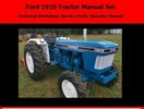 Thumbnail Ford 1910 Tractor Manual Set -Technical Workshop, Service Parts, Operator Manual