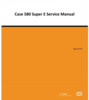 Thumbnail Case 580E 580SE 580 Super E Loader Backhoe Service Repair Shop - 3 Manuals!