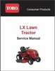 Thumbnail Toro LX420 LX460 LX Series Lawn Tractor Service Manual