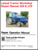 Thumbnail Leyland Tractor 255 & 270 Service Repair Overhaul Workshop Manual - 3 Manuals