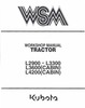 Thumbnail Kubota L2900 L3300 Tractor Workshop Service & Operators Manual - 2 Manuals