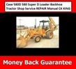 Thumbnail Case 580D 580 Super D Loader Backhoe Tractor Shop Service REPAIR Manual CK KING