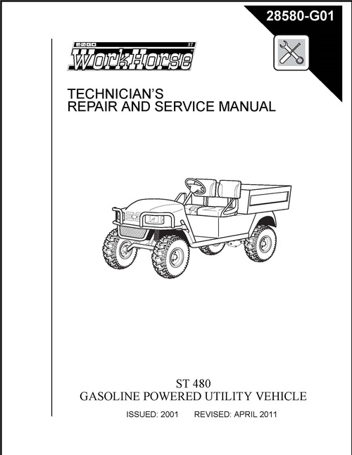 Product picture 2001 E-Z-GO EZ-GO Golf Cart Workshop Repair Service Manual G