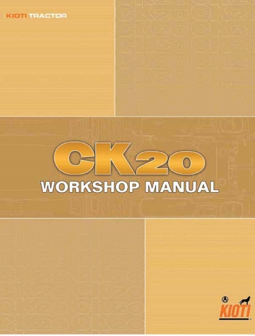 Product picture Kioti CK20 CH20 CK20J CK20H CK20HJ Tractor Repair Service Ma