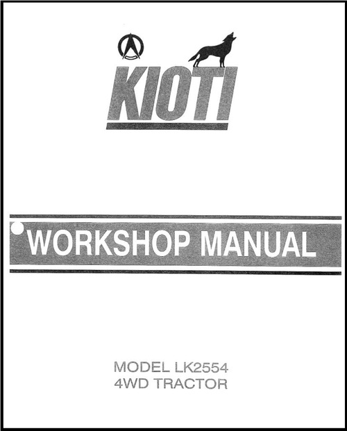 Product picture Kioti LK2554 Tractor Workshop Overhaul Repair Manual 4WD  - 