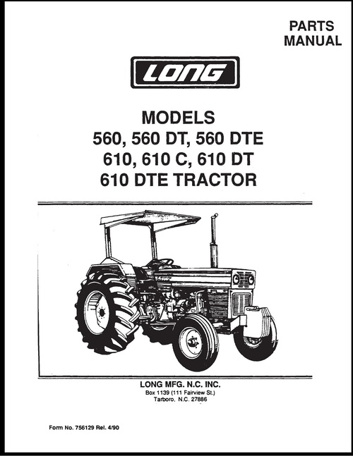 Product picture 560 610 LONG TRACTOR SERVICE REPAIR SHOP MANUAL TECHNICAL SH