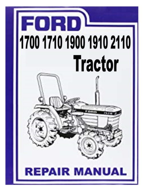 Product picture Ford Tractors Shop Service Repair Manual 1100 1110 1200 1210