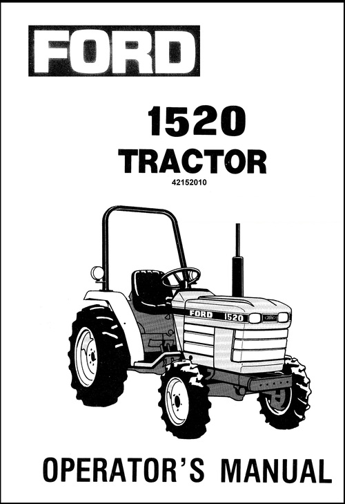 Product picture Ford 1520 Tractor Owner Operators Maintenance Lubrication In