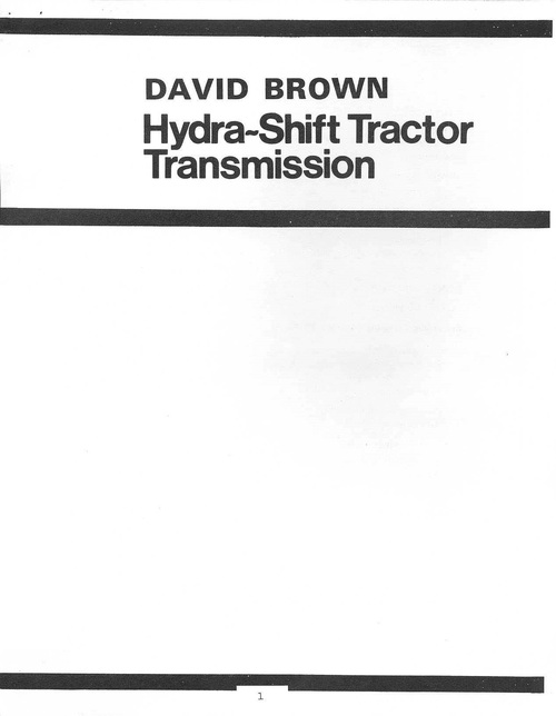 Product picture Case David Brown Tractors Transmission Repair Manual Hydra-S