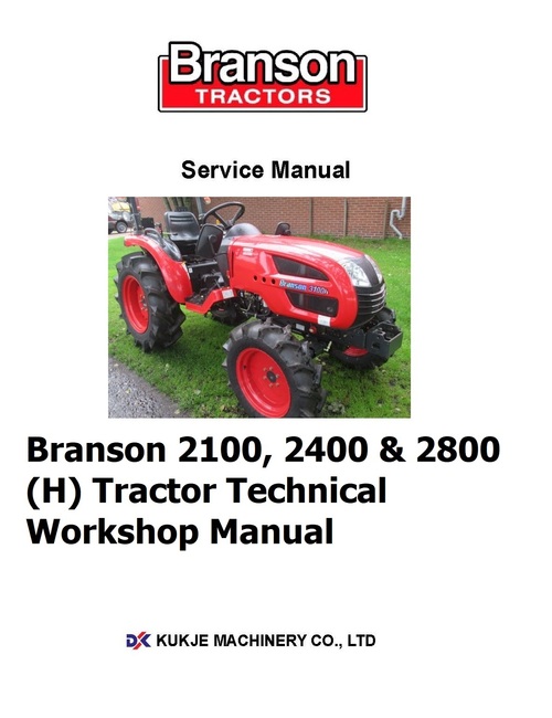 Product picture Branson 2100, 2400 & 2800 (H) Tractor Technical Workshop Man