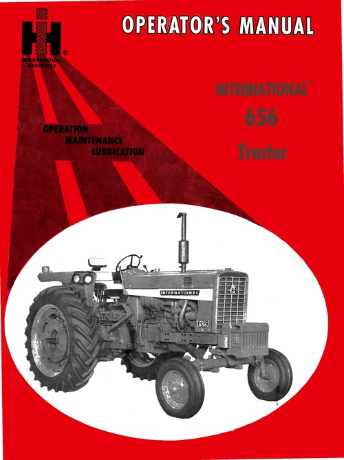 Product picture Farmall 656 International 656 Tractor Operators Manual - Hyd