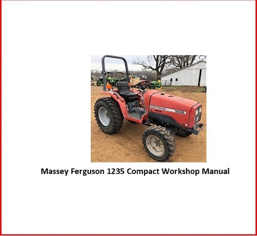 Product picture Massey Ferguson 1235 MF1235 Compact Tractor Service Workshop