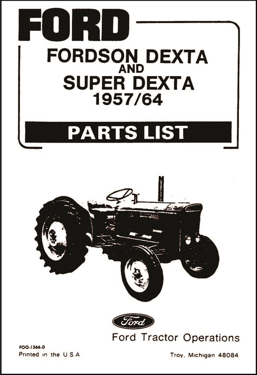 Product picture Fordson Dexta & Super Dexta Tractor Service Part 1957 - 1964