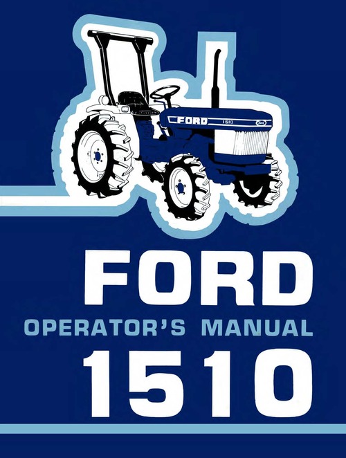 Product picture FORD 1510 TRACTOR - OPERATORS MANUAL