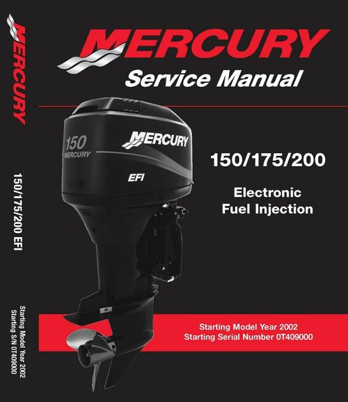 Product picture MERCURY MARINER SERVICE MANUAL EFI 150HP,  175HP, 200HP, out