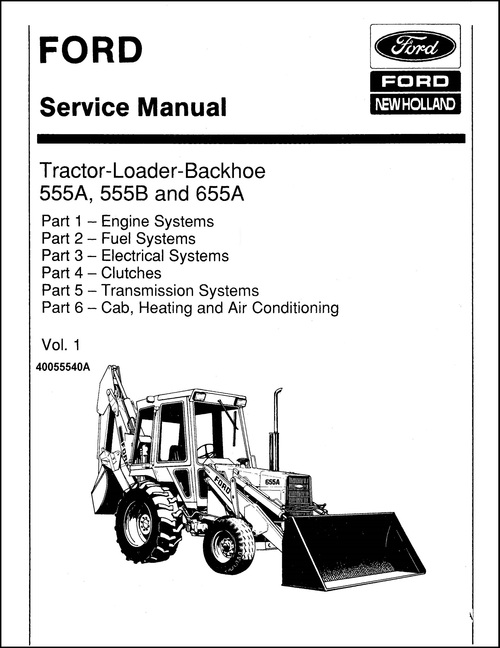 Product picture Ford 555A & 555B Tractor Loader Backhoe Complete Workshop Re