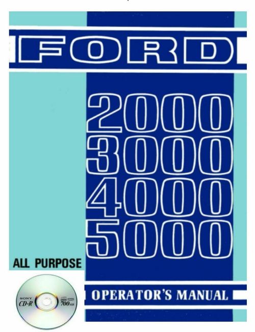 Product picture Ford 2000 3000 4000 5000 Tractor Owners Operators Manual