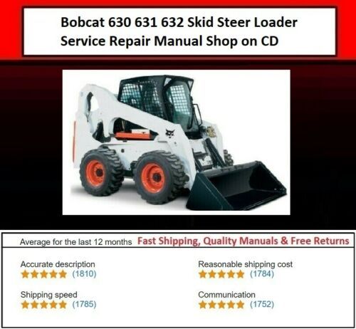 Product picture Bobcat 630 631 632 Skid Steer Loader Service Repair Manual S