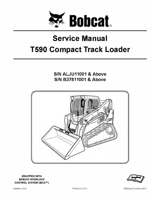 Product picture Bobcat T590 Compact Track Loader Service Repair Manual ALJU1