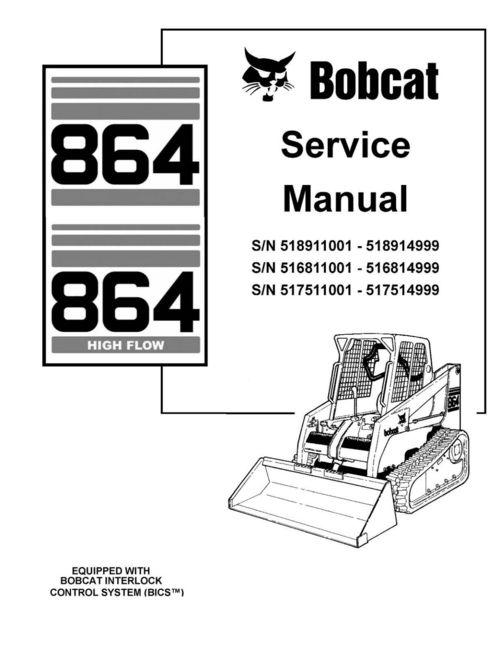 Product picture Bobcat 864 ( High Flow ) Skid Steer Loader Technical Service