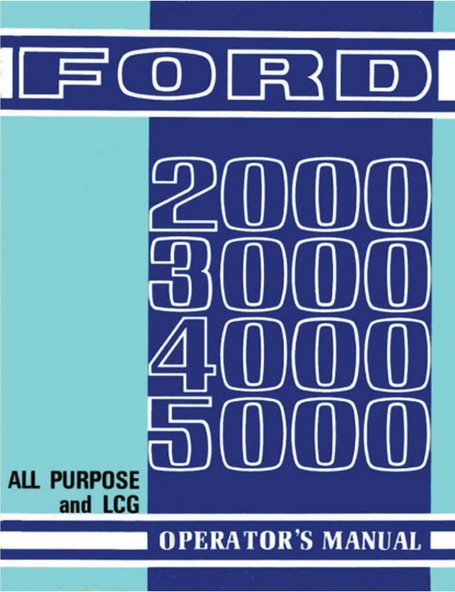 Product picture (4) Ford 5000 SERVICE MANUAL TRACTORS SERVICE PARTS OWNERS MANUAL 1965-1975