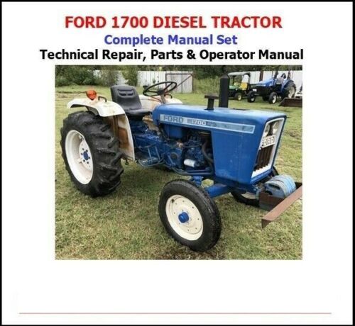 Product picture FORD 1700 Tractor Complete Manual Set -Technical Shop, Parts & Operator Manual