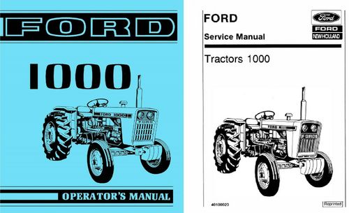 Product picture Ford 1000 Tractor 1973-75 Owner Operators & Service Repair Manual - 2 Manuals