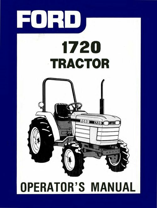 Product picture FORD NH 1720 COMPACT TRACTOR OWNERS OPERATORS MANUAL MAINTENANCE DIESEL