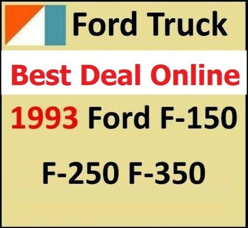 Product picture 1993 Ford F250 F350 Truck Service Repair Shop Mechanic Manual 7.3L Diesel