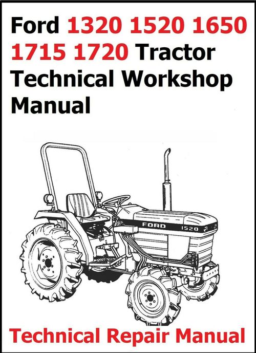Product picture Ford 1320 1520 1650 1715 1720 Tractor Technical Workshop Manual