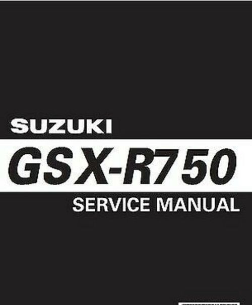 Product picture Official Suzuki GSXR750 GSX-R 750 Service Manual 2000 2001 2001 2002