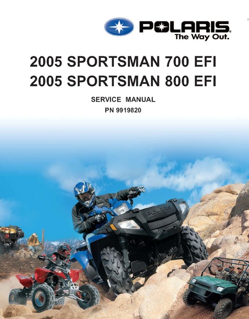 Product picture 2005 Polaris Sportsman 700 EFI & 800 EFI Service Manual