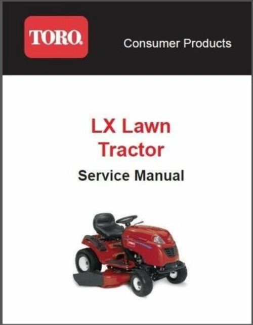 Product picture Toro LX420 LX460 LX Series Lawn Tractor Service Manual