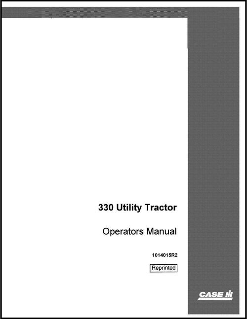 Product picture FARMALL 330 INTERNATIONAL IH Tractor OPERATORS Maintenance Lubrication MANUAL CD