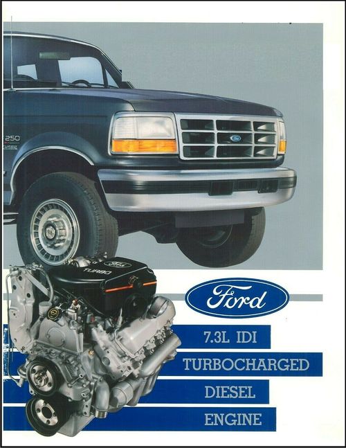 Product picture Ford F-250 1993 1994 7.3 IDI Turbocharged Diesel Engine Manual